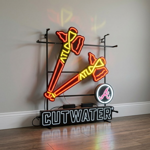 Custom Illuminated 3d Led Neon Wine <b>logo</b> Business Indoor bar Store Advertising Sign Metal Frame Led Neon Sign - Product Image 5