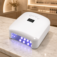 Lampe à ongles UV professionnelle électrique avec 45 perles LED en cristal, 4 réglages de minuterie, capteur intelligent, sécheuse à ongles pour vernis gel, pour usage en salon