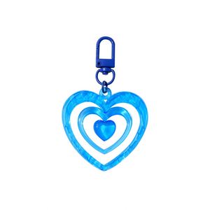 Sweet Acrylic Heart-shaped Pendant Keychain for Girls, Mobile Phone Hanger, Bag <b>Accessory</b>, Pendant for Bags - Product Image 6