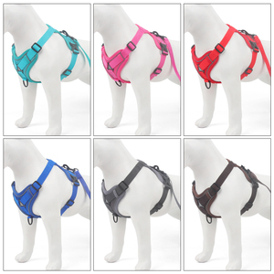 <span class=keywords><strong>Harness</strong></span> Anjing Bahan Nylon Bernapas dan Reflektif dengan Tali Kekang dan Tali Pemandu untuk Berjalan, Set <span class=keywords><strong>Harness</strong></span> Anjing Grosir - Product Image 6