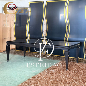 เฟอร์นิเจอร์ห้องจัดเลี้ยงโต๊ะรับประทานอาหารวอชิงตันสีดำชุดเก้าอี้8ตัว - Product Image 5