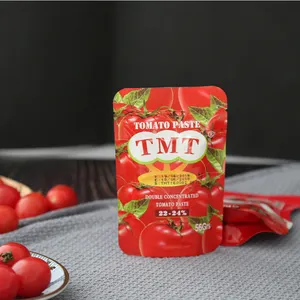 Tomato paste 50g 56g 70g canned hot selling in Malaysia double concentration tomato paste from manufacturer