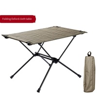 Léger randonnée barbecue plage Camping pliable Table de randonnée Mini Table Camping aluminium petit pliant extérieur noir métal