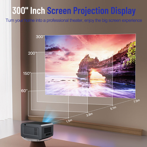 Projecteur LCD 2026, 1200 lumens ANSI réels, projecteur LED, Full HD 1080P, vidéo 4K, mise au point automatique, correction de la distorsion trapézoïdale, home cinéma, WiFi 5G, Proyector - Product Image 4