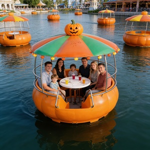 Bateau de loisirs <span class=keywords><strong>BBQ</strong></span>, restaurant flottant sur l'eau, utilisation dans les parcs sportifs, construction en acier LLDPE, capacité de 5 <span class=keywords><strong>à</strong></span> 10 personnes, charge de 500 kg, 1 pièce - Product Image 2