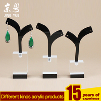 Support de Présentation Moderne en Acrylique pour Boucles d'Oreilles, Présentoir à Bijoux Transparent Démontable pour Rangement Vertical sur Bureau