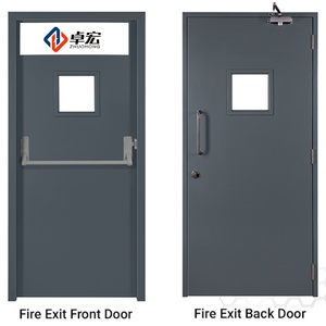 <span class=keywords><strong>Puerta</strong></span> Metálica Hueca de Acero Resistente al Fuego por 3 Horas con Placa de Apoyo y <span class=keywords><strong>Barra</strong></span> de Empuje - Product Image 2