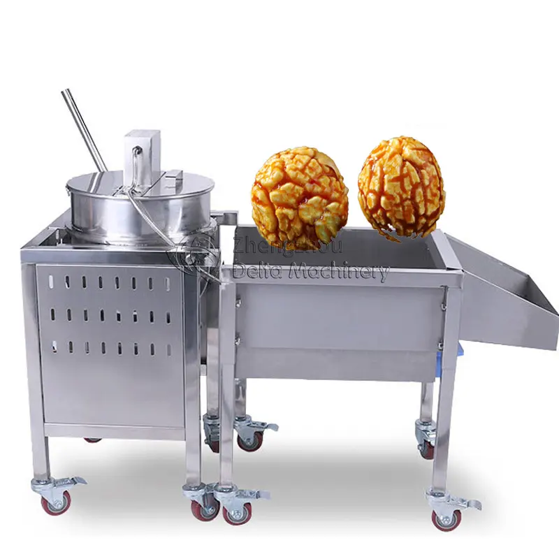 Industrial popcorn production machinery/popcorn making machine/Maize popping machine