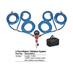 Automatic Tire Inflation Deflation Manifold Kit - 5-150 PSI, 4 Tire Controller, Digital Display - View #9