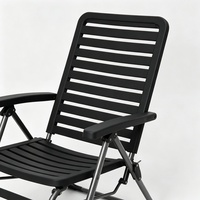 Fauteuil inclinable pliant en plastique imperméable, résistant à la rouille, confortable, pour extérieur, zéro gravité, idéal pour villa - Vente en gros usine