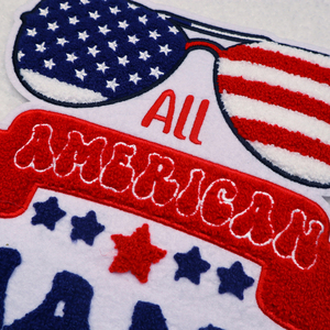 Wholesale Big New York Embroidered America Letter Towel Patch Independence Day Mini Flag Patches Usa Stock - Product Image 6
