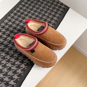 Uggs 2025 Automne Hiver Bottes U à semelle robuste <span class=keywords><strong>style</strong></span> ethnique, pantoufles d'extérieur en fourrure respirantes à jambe longue pour la neige, demi-pantoufles - Product Image 3