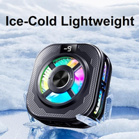 Refroidisseur de téléphone à semi-conducteurs AntarcChill ABS avec affichage numérique ultra-refroidissant et lumières RGB pour smartphones de jeu