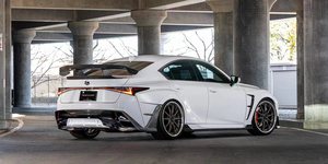 Runde lancio del nuovo prodotto per <span class=keywords><strong>Lexus</strong></span> IS 2022 2023 250 300 aggiornamento minigonne laterali per sopracciglia con ruota anteriore in resina stile artigianale - Product Image 5