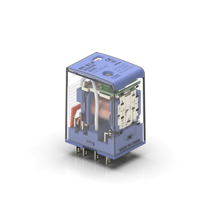 Ổ cắm rơle nguồn trung gian 24VDC <span class=keywords><strong>8</strong></span> chân với nút thử cuộn dây tiếp xúc bạc & đèn LED RYER2N-D24LT RY-ELE Bảo vệ kín - Product Image 5