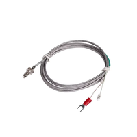 Sonda Termopar con Cable Blindado Tipo J Sin Pantalla, Utilizada en Equipos Industriales, Hornos y Calderas, para Detección Precisa de Temperatura
