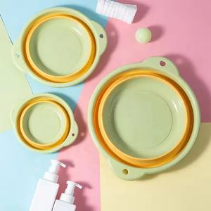 Jolie <span class=keywords><strong>Bassine</strong></span> Pliable en <span class=keywords><strong>Silicone</strong></span> Épaissi pour Enfants Bassin Rétractable Personnalisé pour Bébé Usage Domestique - Product Image 4