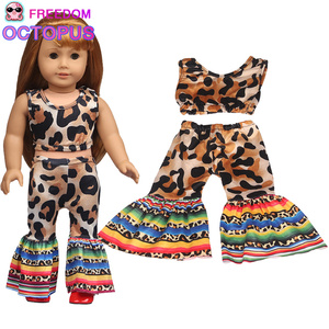 Conjunto de Ropa para Muñecas Americanas de Juguete DIY Mini, <span class=keywords><strong>Precio</strong></span> Bajo de Fábrica en China <span class=keywords><strong>2022</strong></span>, Material de PVC, Estampado de Leopardo Unisex - Product Image 4