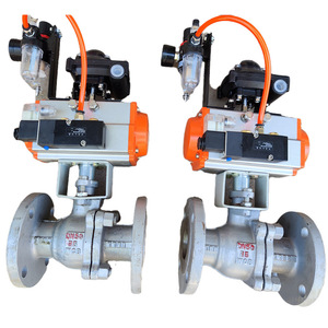Vanne à bille à bride pneumatique Q641F 16C en acier moulé, 2 pouces, 24V 220V, pour eau, air, huile, chauffage - Product Image 2