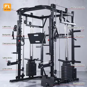 Hochwertige Home Gym Fitness kommerzielle Ausrüstung Multifunktion ale Smith-Maschine mit Gewichts stapel