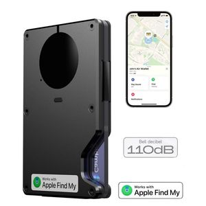 혁신적인 RFID 간단한 소형 GPS 키 지갑 알루미늄 미니멀리스트 포켓 스마트 카드 홀더 Findmy로 위치 추적 - Product Image 1