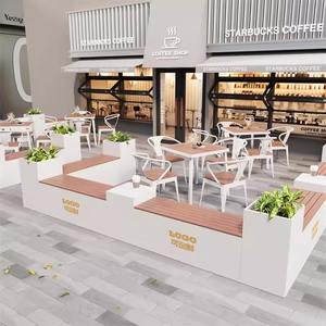 Bar ristorante all'aperto negozio di mobili latte negozio di <span class=keywords><strong>tè</strong></span> sedie sedie panche per il tempo libero fioriere combinazioni fioriere - Product Image 4