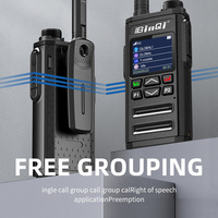 Radio bidirectionnelle portable BinQi BQ-268 4000mAh longue portée 4G LTE WiFi GPS POC Intercom avec carte SIM Gxin PTT Radio mobile