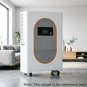 White Energy Storage Container with Digital Display and Casters for Home Use - Product Image 5