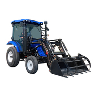 Tracteur agricole compact 80 CV 4x4 avec cabine climatisée et système hydraulique robuste pour des opérations agricoles efficaces