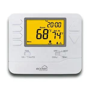 Thermostat intelligent mécanique 24 v, pour pièce, système de climatisation