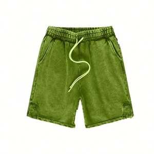 Pantalones cortos transpirables de secado rápido de lona informales sólidos impresos a granel unisex personalizados para hombres - Product Image 4