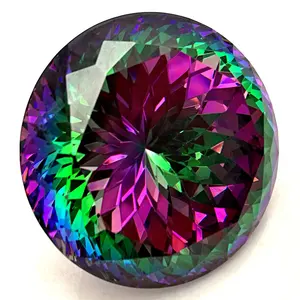 Big size round brilliant cut 50.0mm high quality cubic zirconia loose gemstones with low price