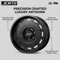 Jantes en alliage forgé sur mesure T6061-T6 de 18 à 22 pouces, finition noire brillante, adaptées aux SUV et camionnettes haut de gamme de taille standard, fabriquées en usine