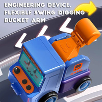 Mini voiture de cascadeur inertielle à déformation de robot de dessin animé, véhicule jouet à friction glissante avec bonbons