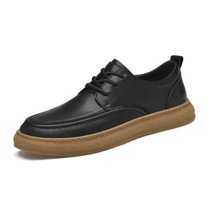 Nouvelles <span class=keywords><strong>Chaussures</strong></span> Derby en Cuir Blanches Durables pour Hommes, Style Décontracté et Habillé, Marque Classique, Type <span class=keywords><strong>Bateau</strong></span>, Haute Qualité, Grande Taille USA <span class=keywords><strong>46</strong></span> - Product Image 2