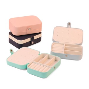 Boîte à bijoux multifonctionnelle en gros personnalisée haut de gamme Solution de stockage en cuir PU pour des pièces de valeur pour l'organisation de bijoux - Product Image 2