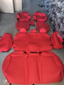 Lüks Tam Set Deri Su Geçirmez Araba Koltuk Kılıfı Dayanıklı Konforlu Hava Yastığı Uyumlu Her Mevsim Evrensel Uyum - Product Image 2