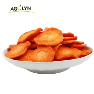 Wholesale Natural Dehydrated Vegetables Dried crispy Carrot chips