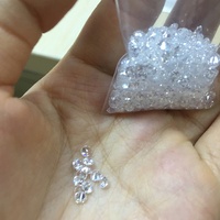 Prix ​​moins cher Zircone cubique Pierre précieuse en vrac en gros 1-3 mm Couleur blanche Ronde Pierre CZ Zircone cubique Pierre précieuse 1000 pièces/paquet