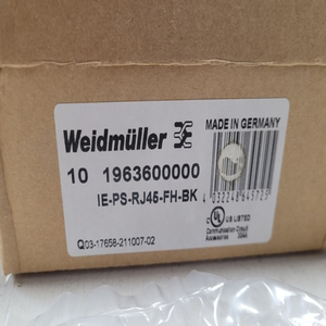 อุปกรณ์อุตสาหกรรม YU 1963600000 <span class=keywords><strong>Ie</strong></span>-ps-rj45-fh-bk ขั้วต่อแบบโมดูลาร์ Rj45 สำหรับ Plc ของแท้ใหม่สำหรับระบบอัตโนมัติอุตสาหกรรม - Product Image 1