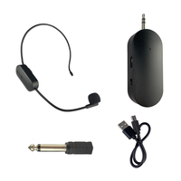 Vente en gros Microphone universel Enseignement d'interview sans fil Casque portable Microphone sans fil 2.4G Microphone et accessoires