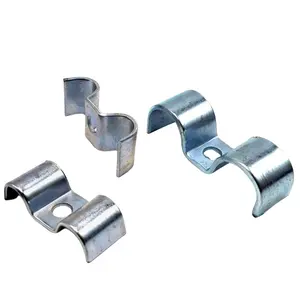 QiangSheng metallo personalizzato di varie dimensioni tipo M morsetto a doppio tubo in acciaio morsetti a doppio tubo