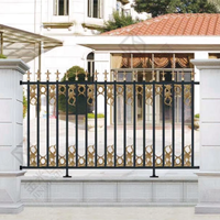 Clôture de porte en aluminium de type royal pour villa Design moderne avec laiton et métal pour mur et rampe d'escalier