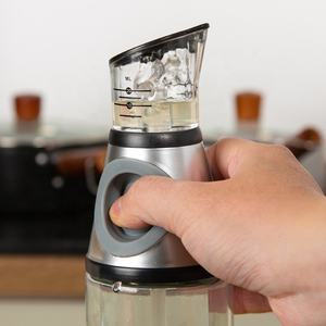Gloway 500ml huile d'<span class=keywords><strong>olive</strong></span> transparente étanche, presse Sauce soja Cruet récipient huile en verre et bouteille de vinaigre distributeur avec mesure - Product Image 2
