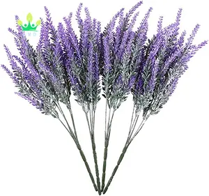 LMD Artificial Flowers Plastic Lavender Flowers For Wedding Outdoor Garden