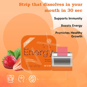 OEM/ODM Energy Candy Film Tiras orales Suplemento DE SALUD Bienestar general Tiras orales de energía alimentadas por vitaminas - Product Image 3