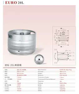 Поставщик, нержавеющая сталь, 304 подарок для домашнего пивоварения, бочонок для пива, <span class=keywords><strong>30</strong></span> л, 20 л, 50 л, для пивоваренного оборудования, барабан - Product Image 3