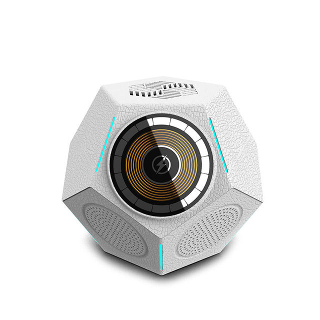 3 IN 1 Portable Bluetooth Speaker Wireless Charging Stereo Audio Music Player Loudspeaker RGB Light Portable Home Subwoofer