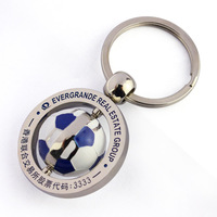 Maßgefertigter 3D Edelstahl Fußball Flaschenöffner Schlüsselanhänger Professionelle Qualität Team-Logo Großhandel Sportfan Geschenke Akademie Mode