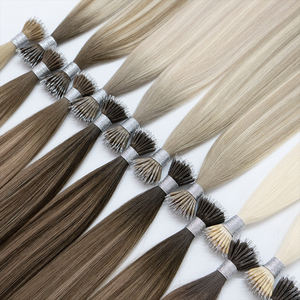 Extensions de <span class=keywords><strong>cheveux</strong></span> humains Luxsea, lisses naturels avec balayage <span class=keywords><strong>blond</strong></span> <span class=keywords><strong>clair</strong></span> naturel, extensions de <span class=keywords><strong>cheveux</strong></span> à anneaux nano, <span class=keywords><strong>cheveux</strong></span> humains bruns - Product Image 2